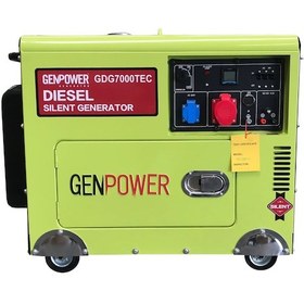 Resim Genpower Gdg 7000 Tec 7 Kva Dizel Ses Izolasyon Kabinli Jeneratör 