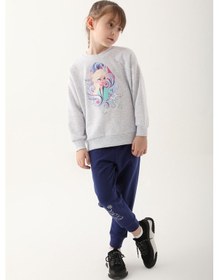 Resim Frozen D4825-3 Çocuk Kar Melanj Eşofman Takımı 