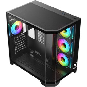 Resim VENTO VG4204FA 4X ARGB Fan Oyuncu Gaming Akvaryum Kasa 