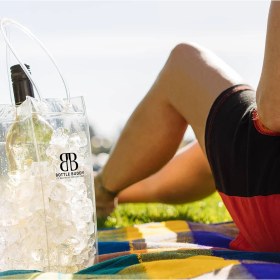 Resim Ice Bag - Taşınabilir Şişe / Şarap Soğutucu Buz Çantası 