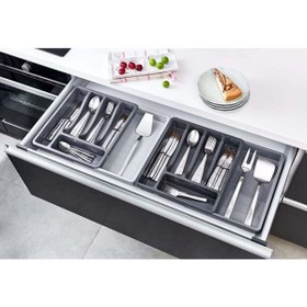 Resim OSM SHOP Kayar Kaşıklık Organizeri - 3 Aşamalı Sürgülü - Sağ Sol Açılır 