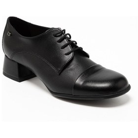 Resim Nappa Pelle Nero Oxford Klasik Kadın 1n5788dm Donna Serena 5788dm Nap Pel Ner/lız Ner Siyah 