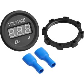 Resim Normadia Mini Dijital Voltmetre 7V-30V, Yeşil Led, Lcd, Güç ve Batarya Takip Aracı 