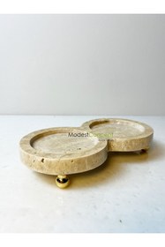 Resim Modestmar Traverten Yağdanlık, düzenleyici top ayaklık yuvarlak 