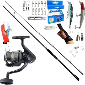 Resim Okuma Revenger Rv-40 244CM 6-32GR Oslo Zen Pro Rapala Maket Balık Spin Olta Takımı Seti 