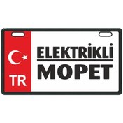 Resim Sevenkardeşler Kırmızı Elektrikli Mopet E-Bike Plakalık 