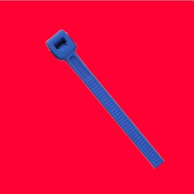 Resim Renkli Kablo Bağı Plastik Cırt Kelepçe 8x380 Mavi 100 Adet 