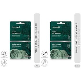 Resim Peeling Etkili Yeşil Kil Maskesi 2x 7.5 Ml 2li Paket 