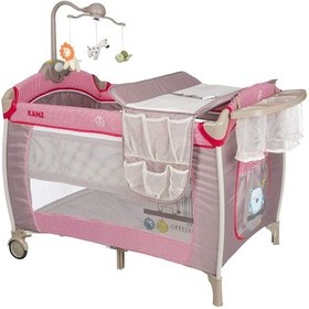 Resim Kanz Hamburg 70x110cm Dönenceli Oyun Parkı Seyahat Yatağı - Kırmızı 