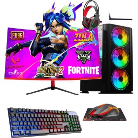 Resim Ramtech BF360 Ryzen 5 3600 32RAM 480SSD RX550-4GB 23.6inç Curved Monitör Oyuncu Pc 