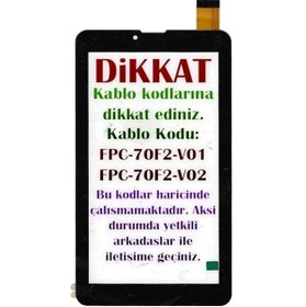 Resim FPC-70F2-V01 Kablo Kodlu Dokunmatik Siyah - 