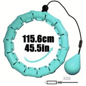 Resim 1 adet Ayarlanabilir Pilates Fitness Çemberi - Dayanıklı ABS Egzersiz Halkası, Çekirdek Güç Antrenmanı, Ev Çalışmaları ve Pilates için Çoklu Renkler (Siyah) - Kadınlar ve Erkekler için Mükemmel Tatil Hediyesi 