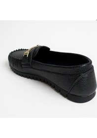 Resim Dosa Shoes Kadın Babet Taba Zincir Tokalı Hafif Rahat Taban Şık Günlük Ayakkabı Siyah 