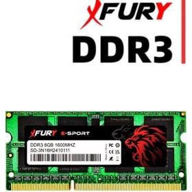 Resim Fury E-sport Laptop Ddr3 8gb 1600mhz Notebook Ram Bellek 