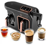 Resim Karaca 6 In 1 Latte Cappuccino Ve Közde Türk Kahve Makinesi - 10 Fincan Kapasiteli 