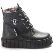 Resim Fast Step Unisex Hakiki Deri Kürklü Kışlık Rahat Günlük Dayanıklı Çocuk Klasik Bot 