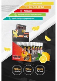 Resim Nowup Nutrition L-Carnitine / Lemonade 25 ML x 20 Adet 