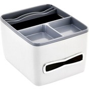 Resim Suntek Evrensel Araba Kol Dayama Saklama Kutusu Konsol Gri-beyaz 