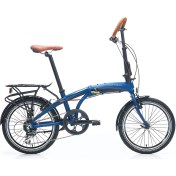 Resim Carraro Flexi Comfort 20 Jant Katlanır Bisiklet 320H 8V Mat Navy Mavi Parlak Siyah Bakır Mavi 
