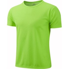 Resim Snapbuy Çok Renkli Kısa Kollu Spor Tişört - Hızlı Kuruyan Nefes Alan Spor Giyimgreenerkek Green 