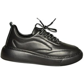 Resim Fox Shoes U555250603 Siyah Hakiki Deri Spor Ayakkabı Sneakers Siyah-hakiki Deri 