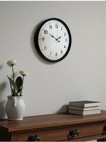 Resim Büro Ev Ofis Hediyesi İçin 36cm Siyah Tip Dekor Duvar Saati Diğer 