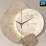 Resim 1 Adet Modern Minimalist Sessiz Duvar Saati - Tıkırtısız Kuvars Mekanizma, Bej/Nötr Renk Paleti - Pille Çalışır (AA Pil Dahil Değildir) - Oturma Odası, Yatak Odası, Mutfak, Ofis, Kafe İçin - Çağdaş Ev Dekoru - Yapay Ahşap Çerçeve - Modern İnteriorlar için İdeal Hediye, Sanatsal Zaman Ölçer, Şık Tasarım, Zarif İşçilik, 2D Düz 