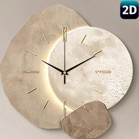Resim 1 Adet Modern Minimalist Sessiz Duvar Saati - Tıkırtısız Kuvars Mekanizma, Bej/Nötr Renk Paleti - Pille Çalışır (AA Pil Dahil Değildir) - Oturma Odası, Yatak Odası, Mutfak, Ofis, Kafe İçin - Çağdaş Ev Dekoru - Yapay Ahşap Çerçeve - Modern İnteriorlar için İdeal Hediye, Sanatsal Zaman Ölçer, Şık Tasarım, Zarif İşçilik, 2D Düz 