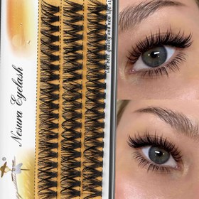 Resim 40P Dalgalı DIY Göz Kırpmaları, Doğal Göz Kırpmaları, Üç Sıralı 60 Küme Seti, 3D Lüks, Yumuşak, Doğal ve Hacimli Görünüm ile Dalgalı Uçlar - Tekrar Kullanılabilir, Başlangıç İçin Kolay Uygulama 