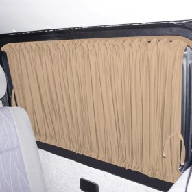 Resim Oto Pandami Mercedes Vito 2006-2022 Uyumlu Krem Raylı Oto Perde Takımı 