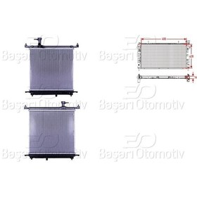 Resim 21410-1hc1a-wısco Nıssan Mıcra 1.2 12v 10 Su Radyatoru Brazıng Mt 400x428x16 Mm 21410-1hc1a 