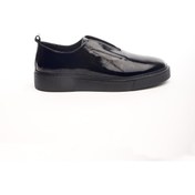 Resim Derinet Hakiki Deri Lastik Bağcıklı Erkek Sneaker 