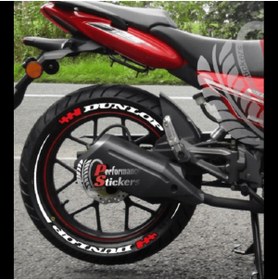 Resim Performance Stickers Lastik Sticker Dunlop Sportmaxx Motorsiklet Lastik Yazısı Stiker 15"-21inç Uyumlu 