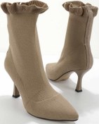 Resim Bambi Vizon Triko Kadın Bot & Bootie K02894450882 