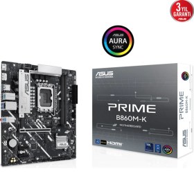 Resim Asus Prıme B860M-K Intel B860 LGA1851 Ddr5 8800 Çift M2 Aura Rgb 2.5gbit Lan Mat 