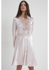 Resim Pierre Cardin Kadın Altılı Saten Çeyiz Seti 6335 - Pudra 