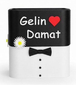 Resim Mottopi Zarf Ve Takı Sandığı, Düğün Nişan Kutusu, İsme Özel, Çiçek Desenli, Kendinden Kilitli,altın Para Hediye Kutusu 