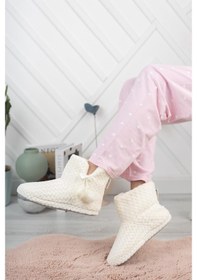 Resim Modafrato Rp-Zıgzag Kadın Panduf Ev Ayakkabısı Ev Botu (447123606) 