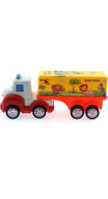 Resim Sürtmeli Mini Sevimli Sarı Tır 