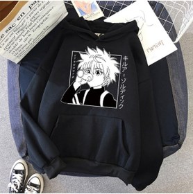 Resim GALASHOP Anime Killua Avcısı Siyah Hoodies 