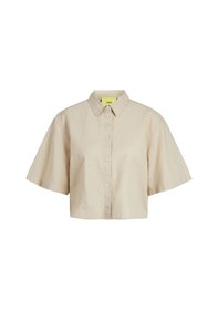Resim Jjxx Jxlulu Ss Cropped Lınen Blend Shırt Wvn Kadın Bej Kk Gömlek - 12231335 