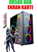 Resim DMC N35x (PUBG,GTA 5) Ryzen 5 3600 16GB DDR4,500GB HDD,256GB SSD,RX580 Oyuncu Masaüstü Bilgisayar 