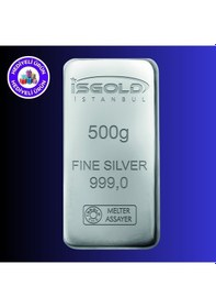 Resim E-gümüş Işgold 500gr Külçe Gümüş 