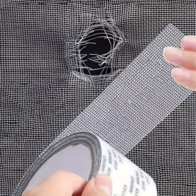 Resim Bir Pencere Ekran Onarım Bandı, Kendinden Yapışkanlı File Yama Kiti, Fiberglas Kapak Kapılar ve Pencereler, Delikleri ve Yırtıkları Onarır, Sivrisinek Kovucu, Ev ve Ofis Kullanımı 