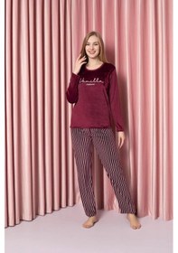 Resim Sude Kadın Kışlık Kadife Pijama Takımı K200/812 - 1 Adet 001 