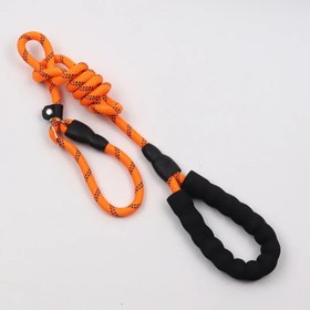 Resim Reflektörlü Köpek Gezdirme Kayışı 03422 - Turuncu KÖPÜK / S / Tasma Gezdirme Kayışı 