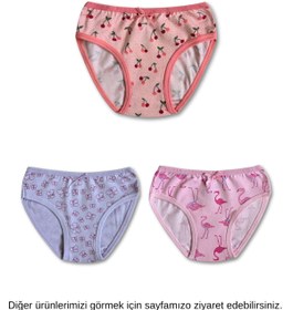 Resim GizaKids %95 Pamuklu Kız Çocuk Slip Külot İç Çamaşır 6lı Set 