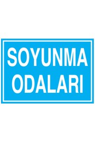 Resim Uytab Soyunma Odaları Uyarı Tabelası - 20x30 Foreks - SO7 