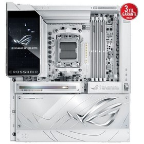 Resim Asus Rog Crosshaır X870e Glacıal Ddr5 Dp Typec Pcıe 5.0 Am5 Atx 