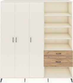 Resim Hyperion Dolap 16 Raflı 2 Çekmeceli 3 Kapaklı 220x44x243 Aytaşı-aytaşı/çam Aytası/atlas Çam - Aytası 